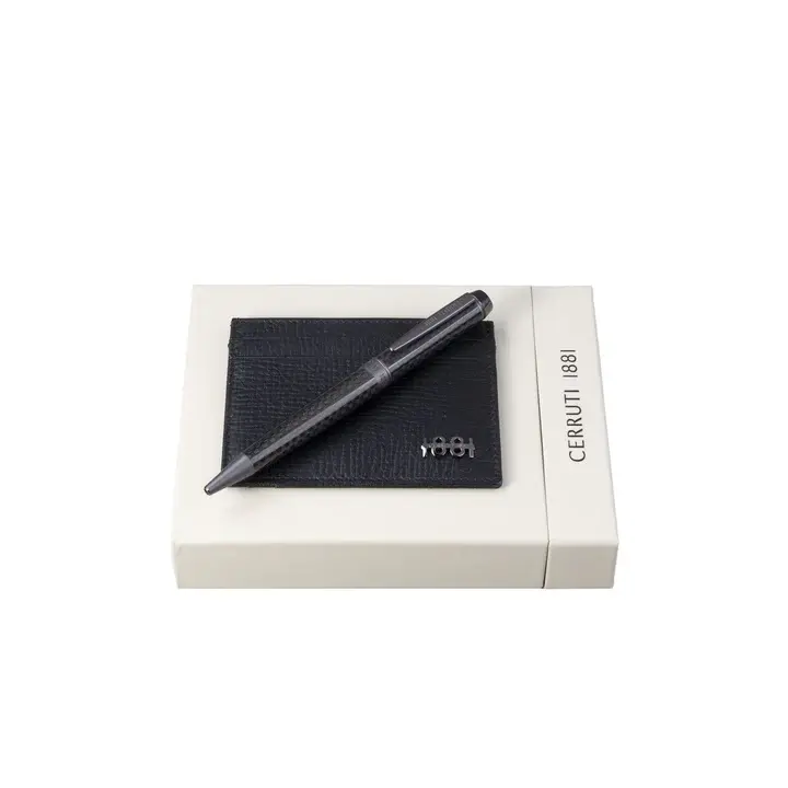 Cerruti 1881 - Set (Tükenmez Kalem ve Kart Tutucu)