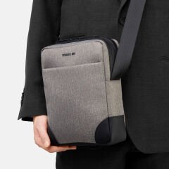 Cerruti 1881 - Holborn Muhabir Çantası - Açık Gri