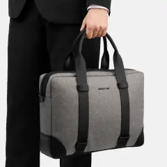 Cerruti 1881 - Holborn Evrak Çantası - Açık Gri