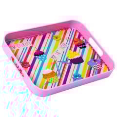 Melodi Tepsi Dekorlu Dikdörtgen Büyük