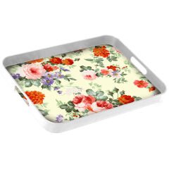 Melodi Tepsi Dekorlu Dikdörtgen Büyük