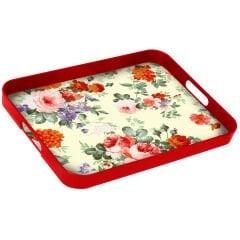 Melodi Tepsi Dekorlu Dikdörtgen Büyük