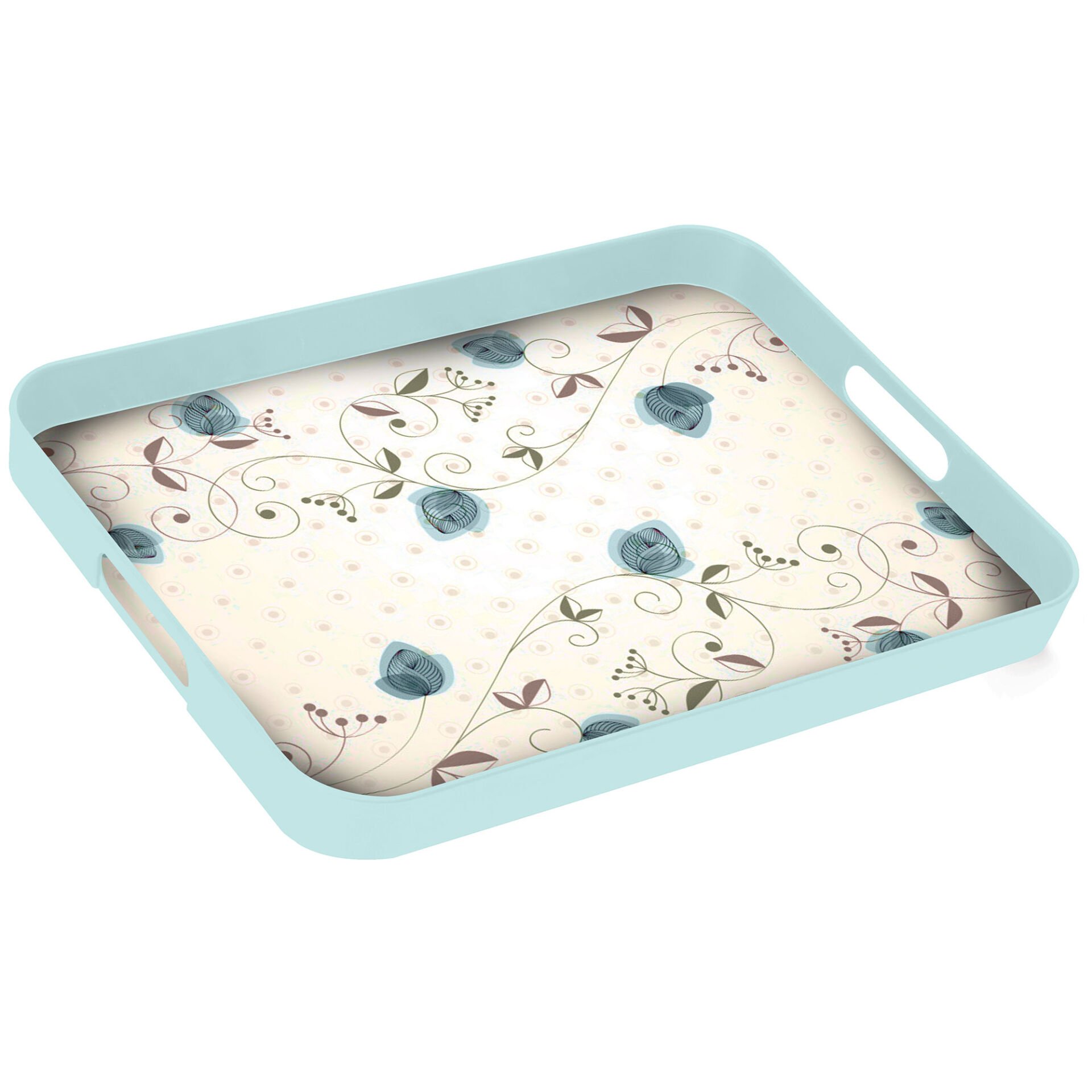 Melodi Tepsi Dekorlu Dikdörtgen Büyük