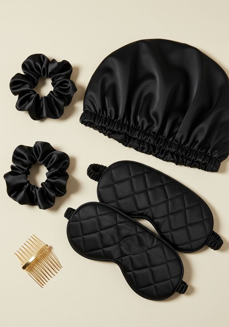 Saten Uyku Göz Seti