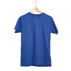 Gardenya Saks Mavi S Sıfır Yaka Tişört