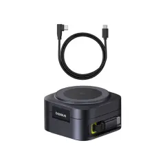Baseus PicoGo 2'si 1 Arada Manyetik Kablosuz Şarj Cihazı Qi2 67W