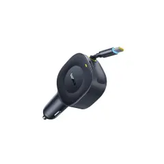 Baseus PrimeTrip VR2 Geri Çekilebilir Kablolu Araç Şarj Cihazı C+C 60W