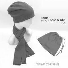 Kaliteli Polar Atkı ve Bere Takımı