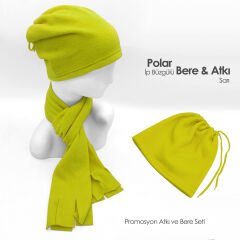Kaliteli Polar Atkı ve Bere Takımı