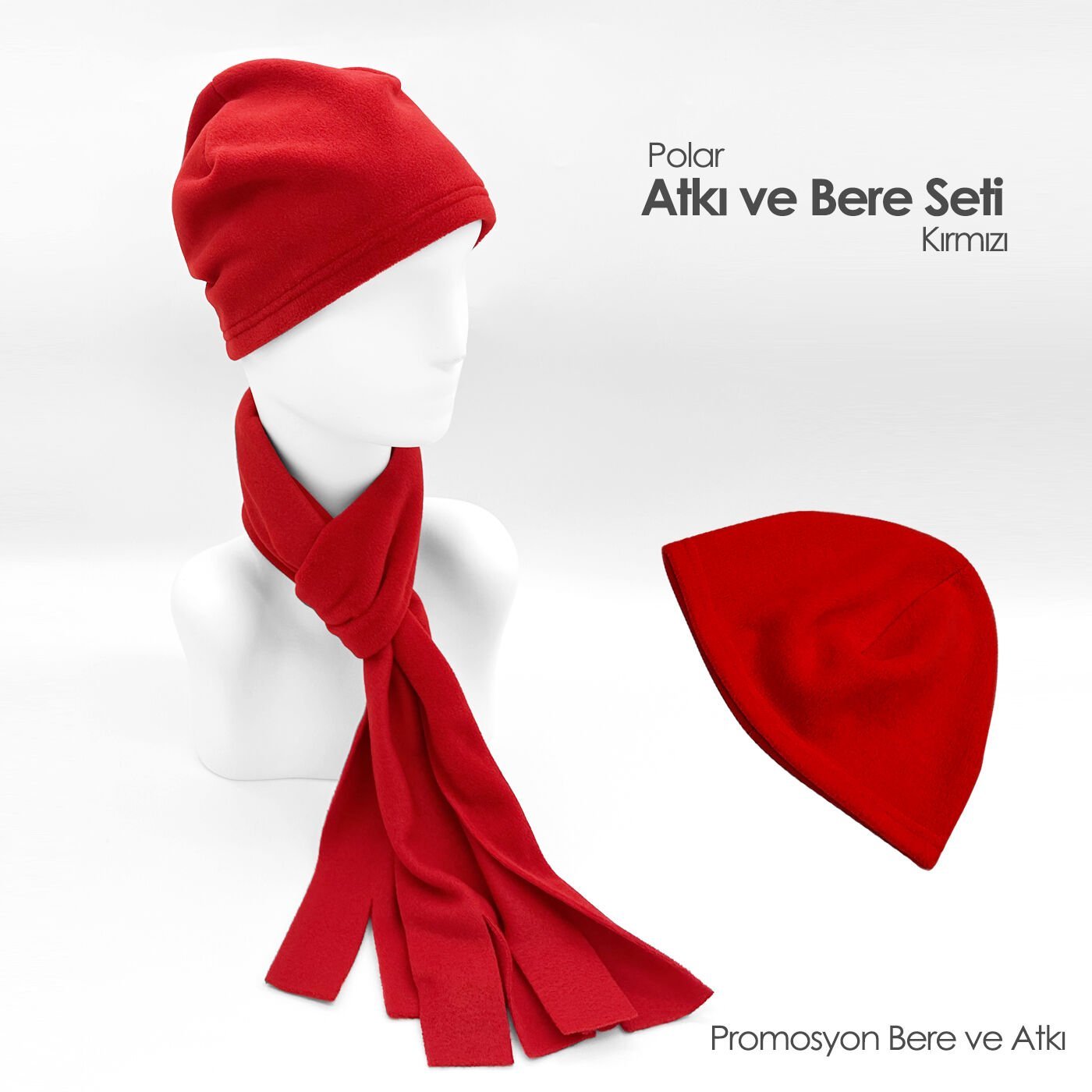 Kış Promosyon Ürünü Atkı ve Bere Takımı