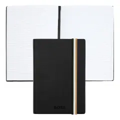 Hugo Boss - Set Siyah (Tükenmez Kalem ve A6 Not Defteri)