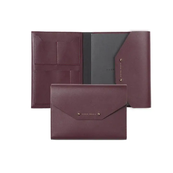 Hugo Boss - A5 Konferans Klasörü Elegance Bordo