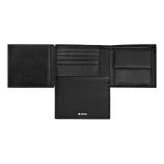 Hugo Boss - Kapaklı Para Cüzdanı Klasik Düz Siyah