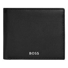 Hugo Boss - Kapaklı Para Cüzdanı Klasik Düz Siyah