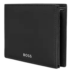 Hugo Boss - Kapaklı Para Cüzdanı Klasik Düz Siyah