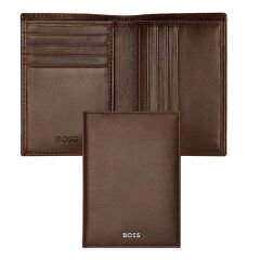 Hugo Boss - Katlanır Kartlık Klasik Düz Kahverengi