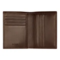 Hugo Boss - Katlanır Kartlık Klasik Düz Kahverengi