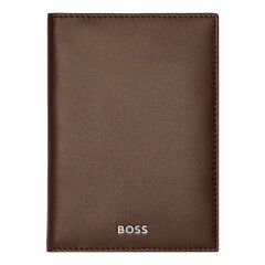 Hugo Boss - Katlanır Kartlık Klasik Düz Kahverengi