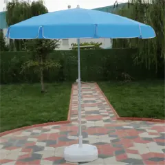 Plaj Şemsiyesi 200/8 Bidonlu - Turkuaz