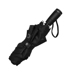 Hugo Boss - Cep Şemsiyesi Double B Siyah ve Gun