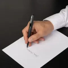 Hugo Boss - Tükenmez Kalem Kontur Fırçalanmış Siyah