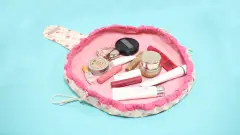 Yuvarlak Büzgülü Makyaj Çantası