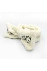 Omg Yazılı Krem Peluş Spa Bandı