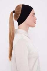 Siyah Silikonlu Bandana