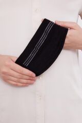 Siyah Silikonlu Bandana