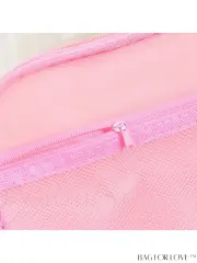 Renk Bloklu Tasarım ve Geniş Kapasiteye Sahip Taşınabilir Su Geçirmez PVC Tuvalet Çantası