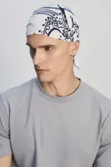 Carp Desenli Kumaş Bandana