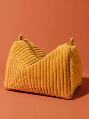 Kadife Kapitone Kozmetik Çantası