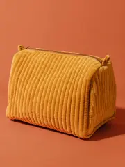 Kadife Kapitone Kozmetik Çantası