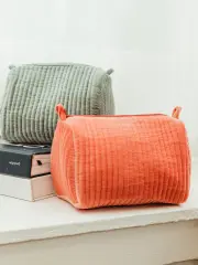 Kadife Kapitone Kozmetik Çantası