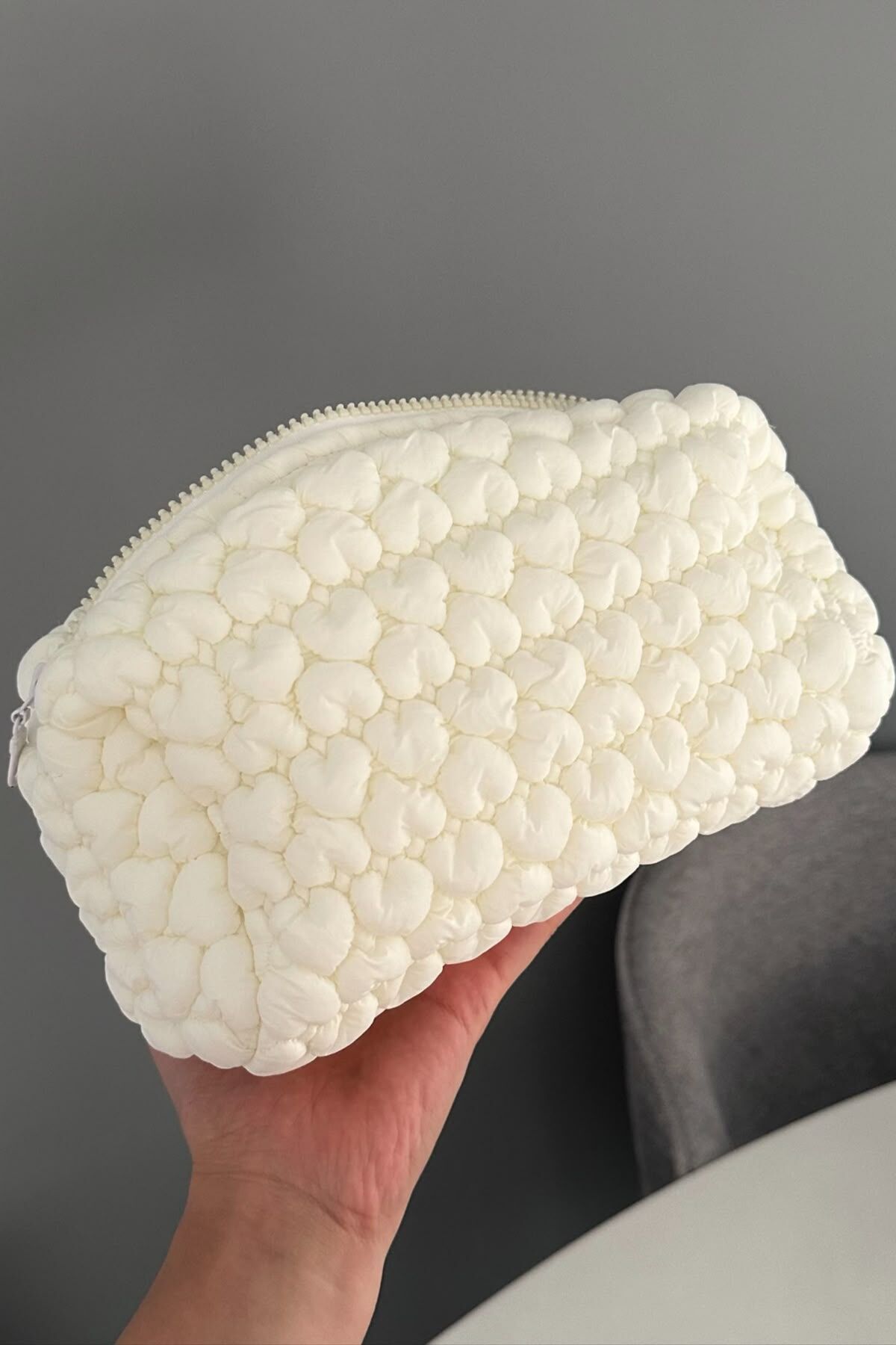 Mini Kalp Desenli Makyaj Çantası