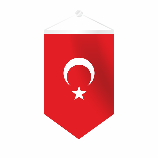 Takdim Beşgen Türk Bayrağı