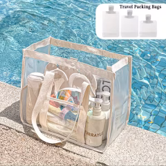 Büyük Kapasiteli 10L Su Geçirmez PVC Çıtçıtlı Plaj Çantası