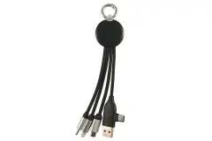 Type-C Uçlu LED Işıklı Çoklu Şarj Kablosu