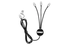 Uzun Led Işıklı Şarj Kablosu