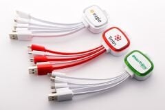 Renkli Led Işıklı Çoklu Şarj Kablosu