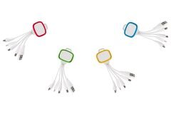 Renkli Led Işıklı Çoklu Şarj Kablosu