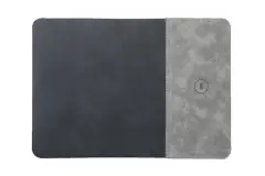 15W Kablosuz Hızlı Şarj Özellikli Deri Mouse Pad