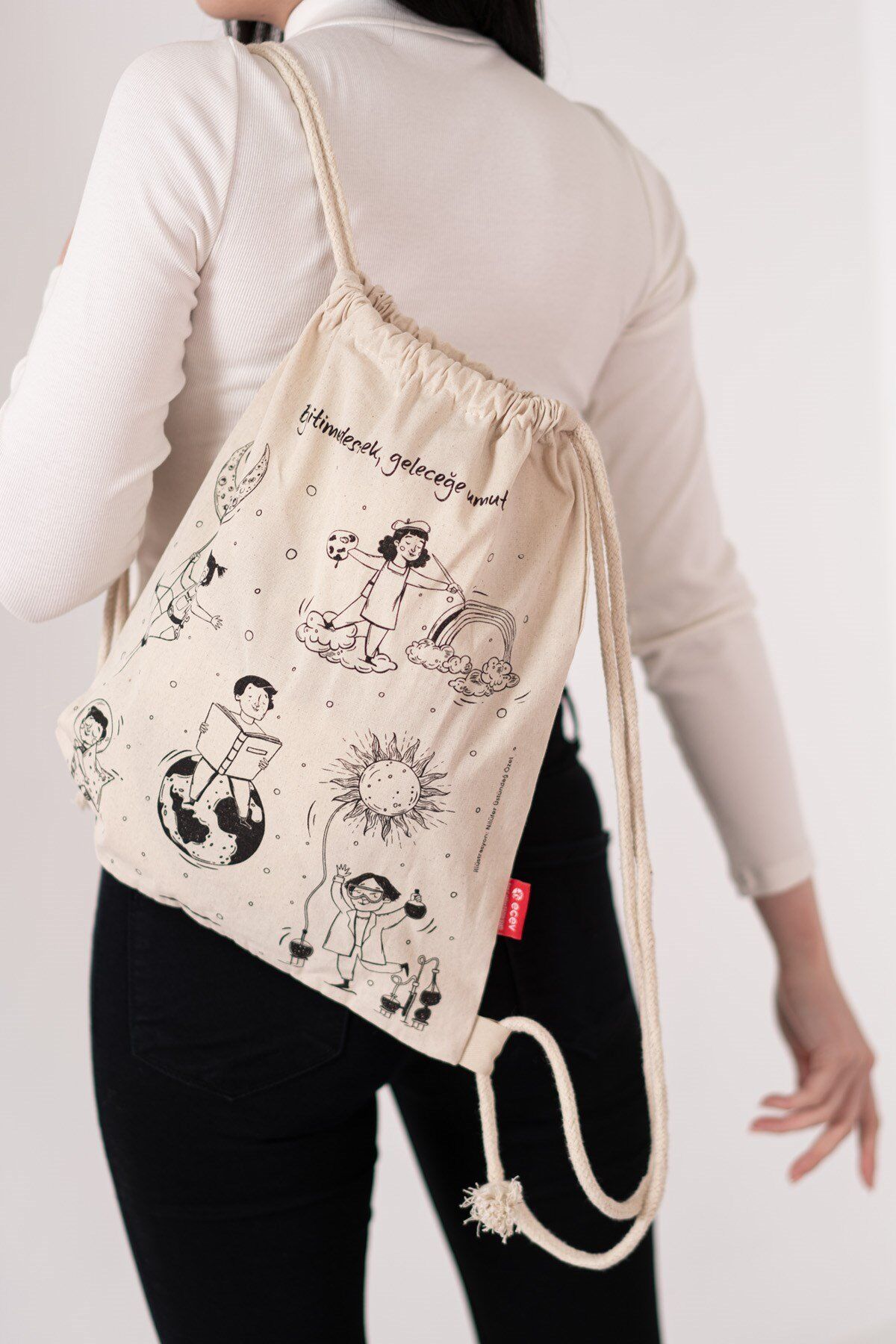 Çocuk Ham Bez Sırt Çantası