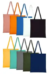 Yeni Renkli Ham Bez Çanta | 10'lu Paket