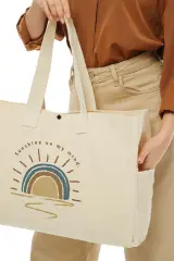 Kanvas Plaj Çantası -