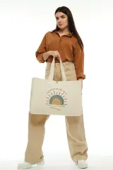 Kanvas Plaj Çantası -