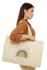 Kanvas Plaj Çantası -