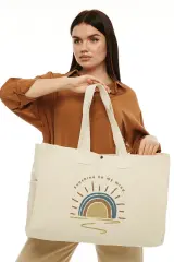 Kanvas Plaj Çantası -