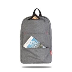 Classone Casetto WTXpro Su Geçirmez Kumaş 15,6″ Notebook Sırt Çantası-Gri