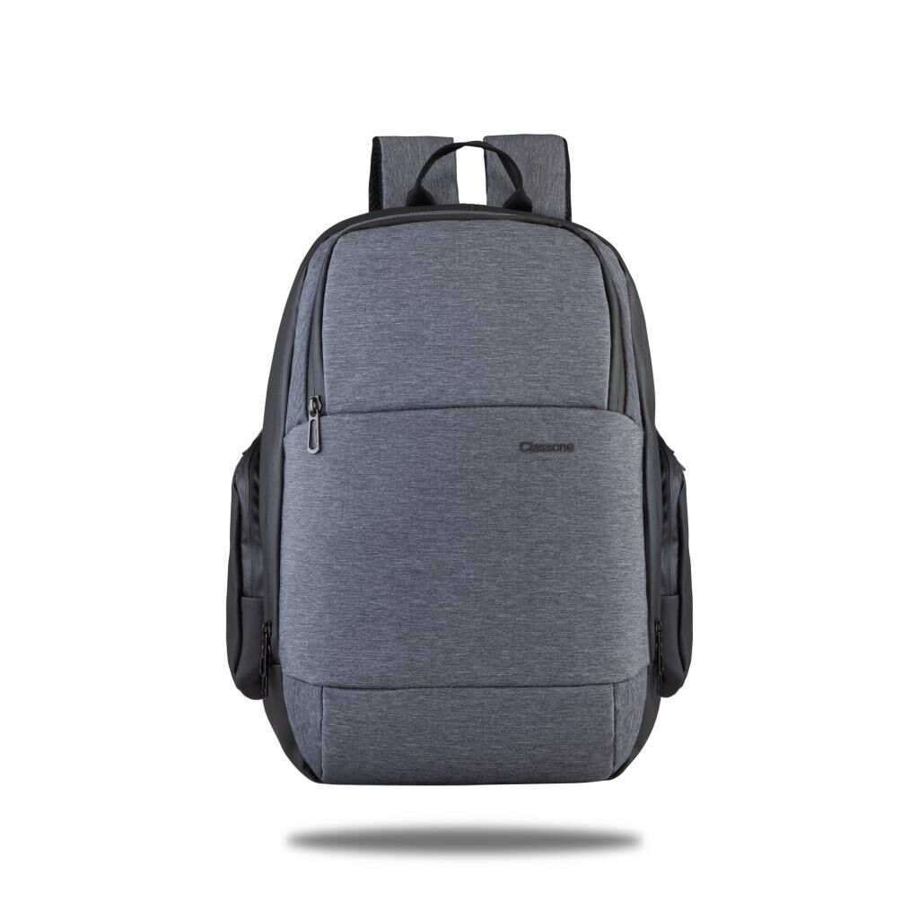 Classone Parma 15.6″ Laptop, Notebook Sırt Çantası-Gri